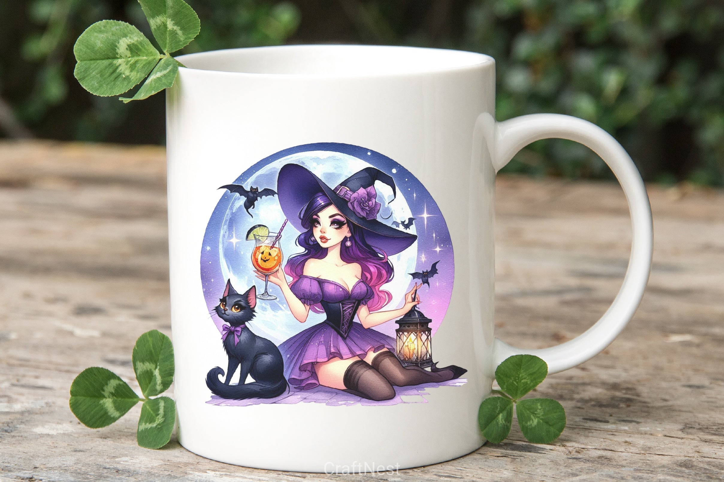 Halloween Witch Girl Clipart Bundle 4 - CraftNest - Digital Crafting and Art