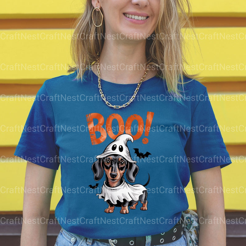 Dachshund Ghost Boo Clipart Bundle - CraftNest - Digital Crafting and Art