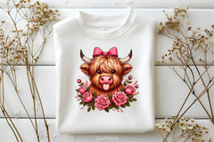 Highland Cow Valentine Clipart Bundle 5 - CraftNest - Digital Crafting and Art