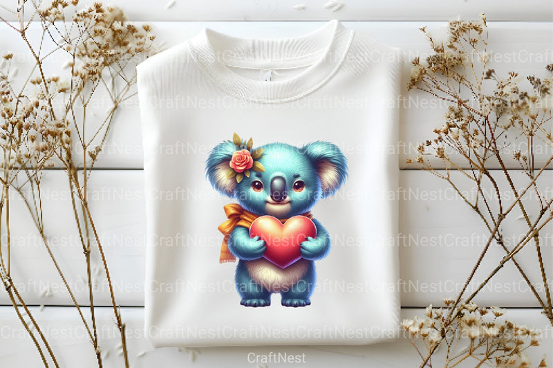 Valentine Koala Clipart Bundle 2 - CraftNest - Digital Crafting and Art