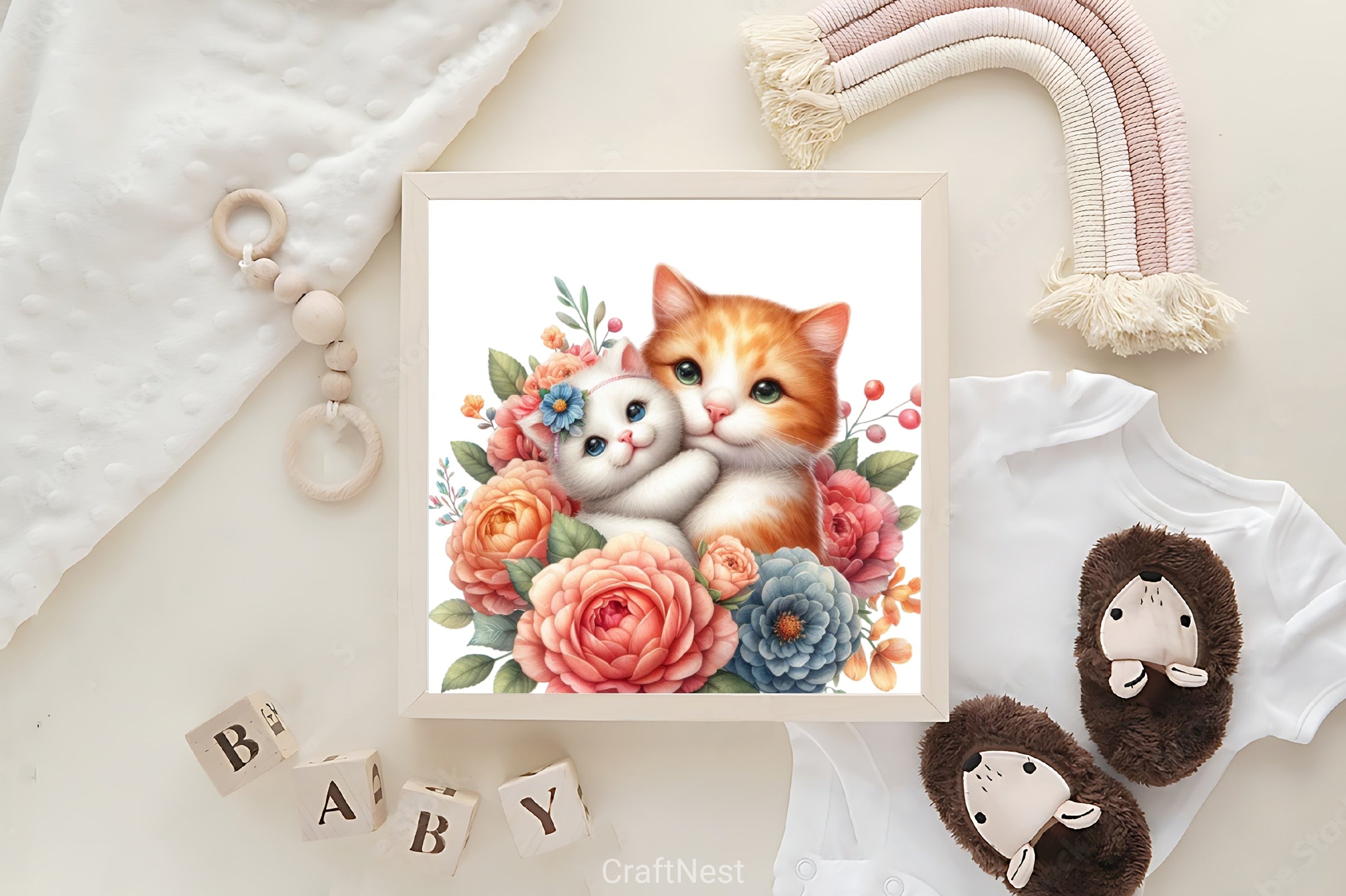 Mother's Day Cat Clipart Bundle - CraftNest - Digital Crafting and Art