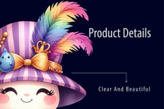 Mardi Gras Cute Kitty Clipart Bundle - CraftNest - Digital Crafting and Art