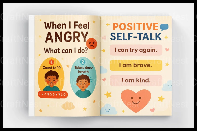 My Feelings Book for Kids - CraftNest - Digital Crafting and Art