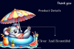 Animals Relaxing On Swimming Float Clipart Bundle - CraftNest - Digital Crafting and Art