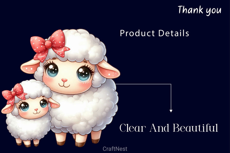 Mama And Baby Animals Clipart Bundle - CraftNest - Digital Crafting and Art