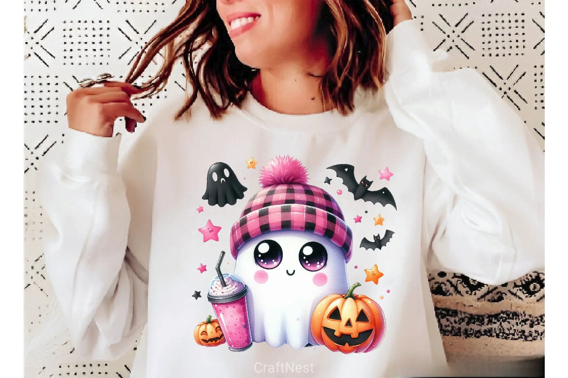 Cute Ghost Cute Halloween Clipart Bundle 10 - CraftNest - Digital Crafting and Art