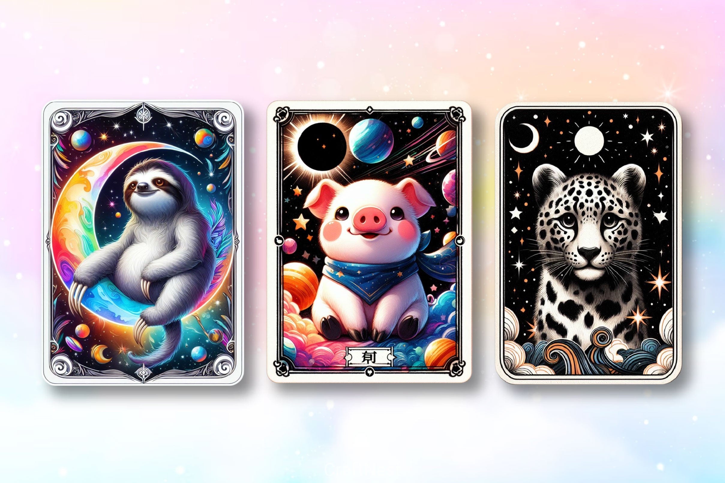 Animal Tarot Cards Clipart Bundle 2 - CraftNest - Digital Crafting and Art