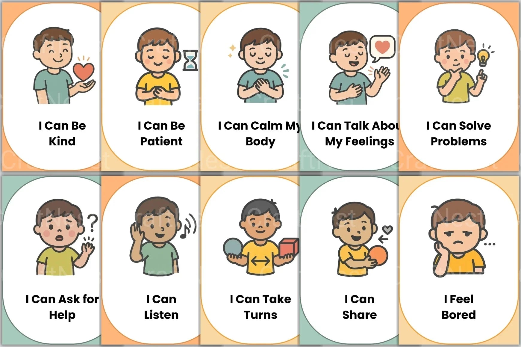 Emotion Cards for Kids: Enhance Emotional Intelligence - CraftNest - Digital Crafting and Art