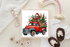 Christmas Truck Clipart Bundle 8 - CraftNest - Digital Crafting and Art