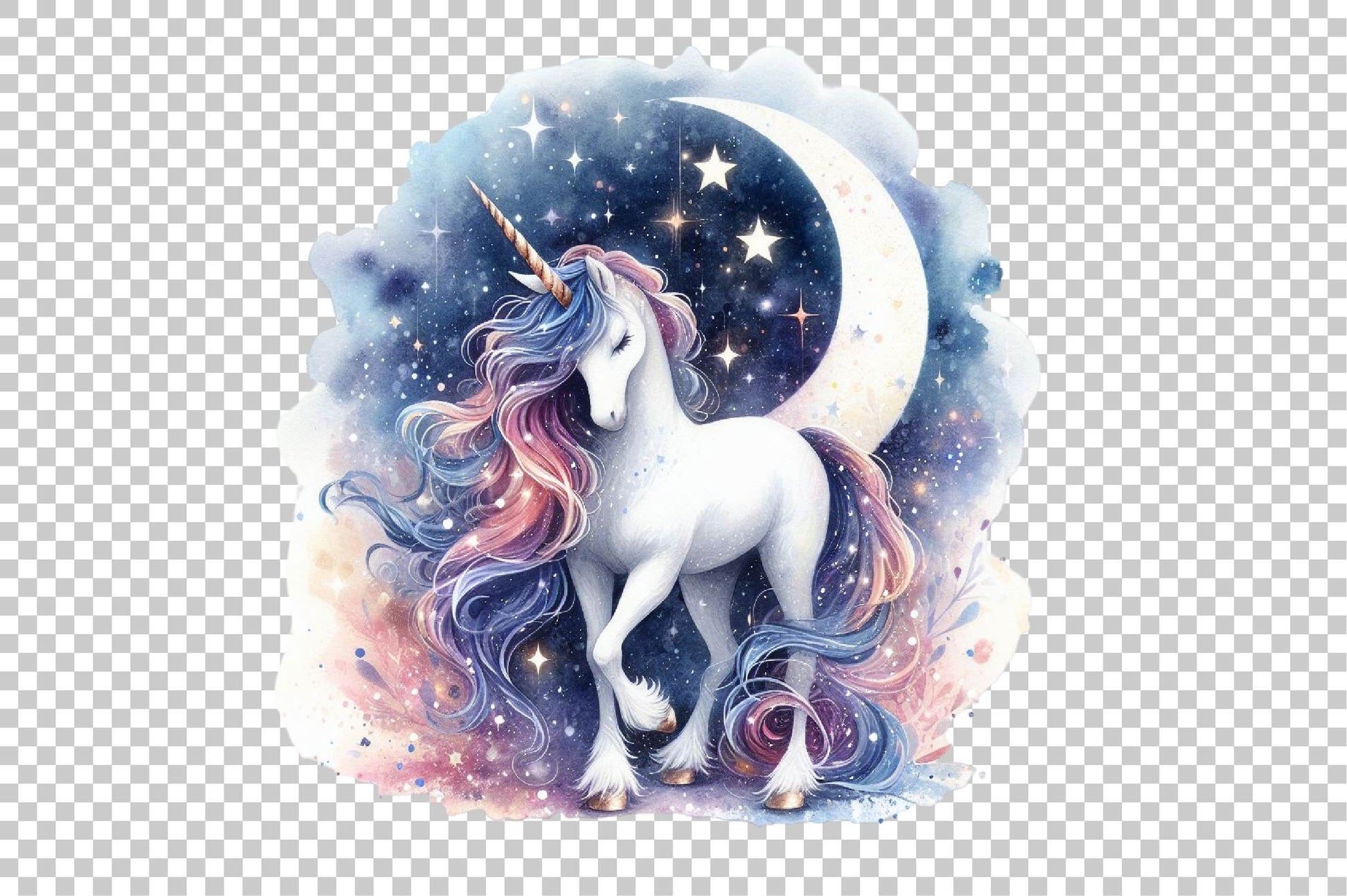 Night Unicorn Clipart Bundle - CraftNest - Digital Crafting and Art