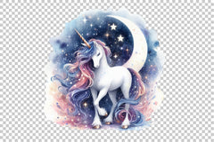 Night Unicorn Clipart Bundle - CraftNest - Digital Crafting and Art