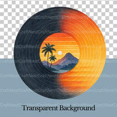 Retro Sunset Scenes Clipart Bundle - CraftNest - Digital Crafting and Art