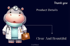 Safari Animals Nurse Clipart Bundle - CraftNest - Digital Crafting and Art