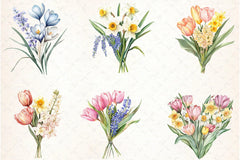 Spring Flowers Clipart Bundle 7 - CraftNest - Digital Crafting and Art