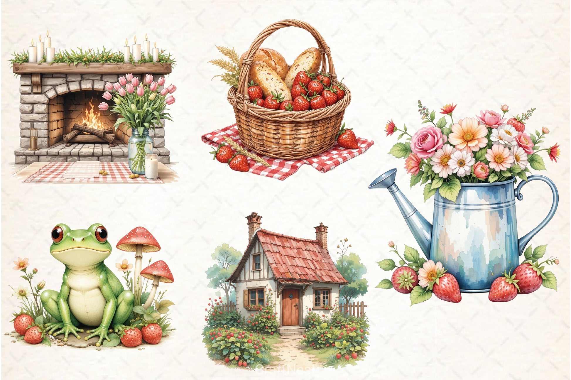 Warm Spring Clipart Bundle - CraftNest - Digital Crafting and Art