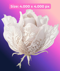 Minimalist Lace Flowers Clipart Bundle - CraftNest - Digital Crafting and Art