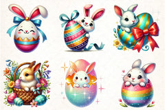 Easter Peeking Bunny Clipart Bundle - CraftNest - Digital Crafting and Art
