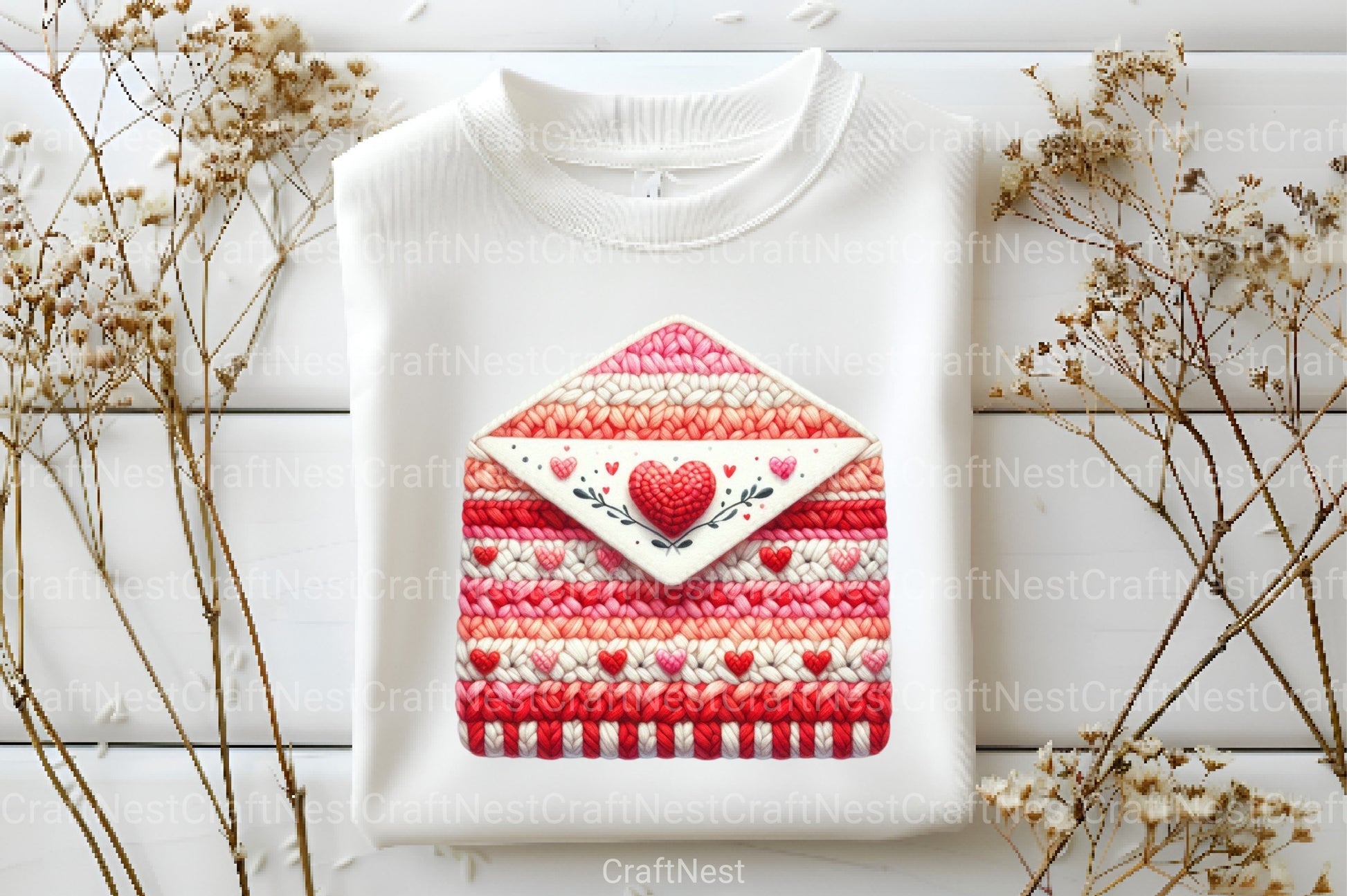 Valentine Crochet Envelopes Clipart Bundle 1 - CraftNest - Digital Crafting and Art