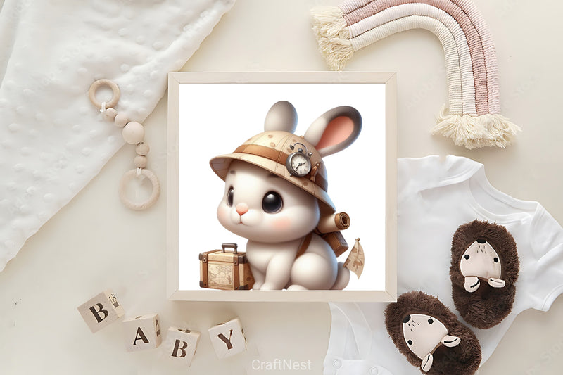 Baby Safari Animals Clipart Bundle - CraftNest - Digital Crafting and Art