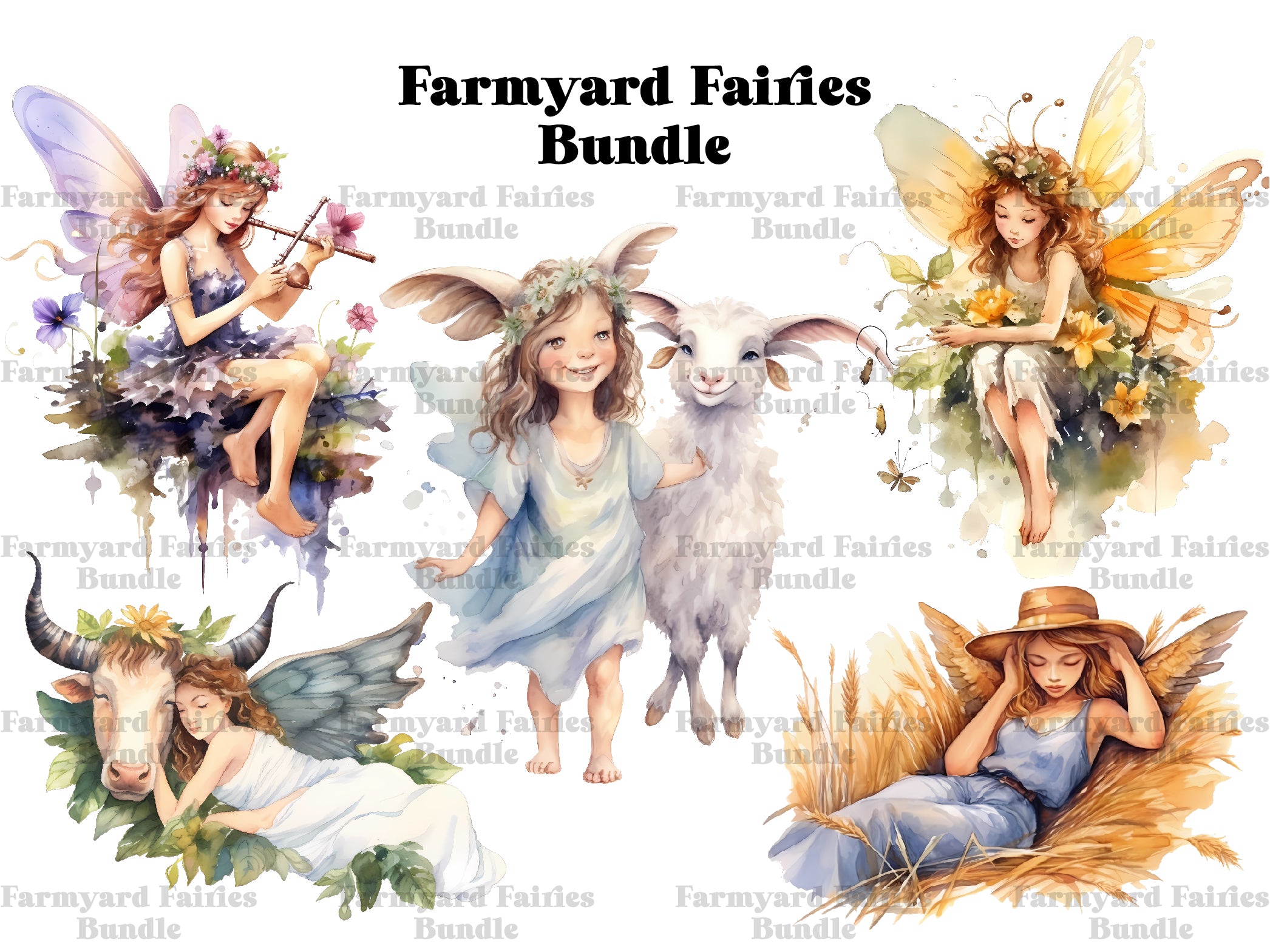 Farmyard Fairies Clipart - CraftNest