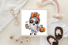 Cute Ghost Halloween Clipart Bundle 4 - CraftNest - Digital Crafting and Art