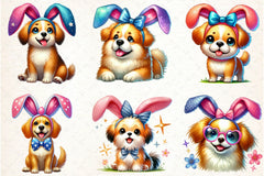 Easter Dogs Clipart Bundle - CraftNest - Digital Crafting and Art