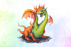 Baby Dragon Clipart Bundle - CraftNest - Digital Crafting and Art