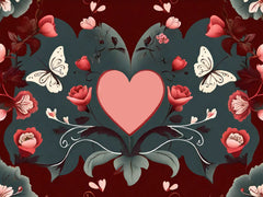 Vintage Valentines Seamless Digital Paper - CraftNest - Digital Crafting and Art