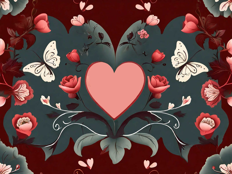 Vintage Valentines Seamless Digital Paper - CraftNest - Digital Crafting and Art