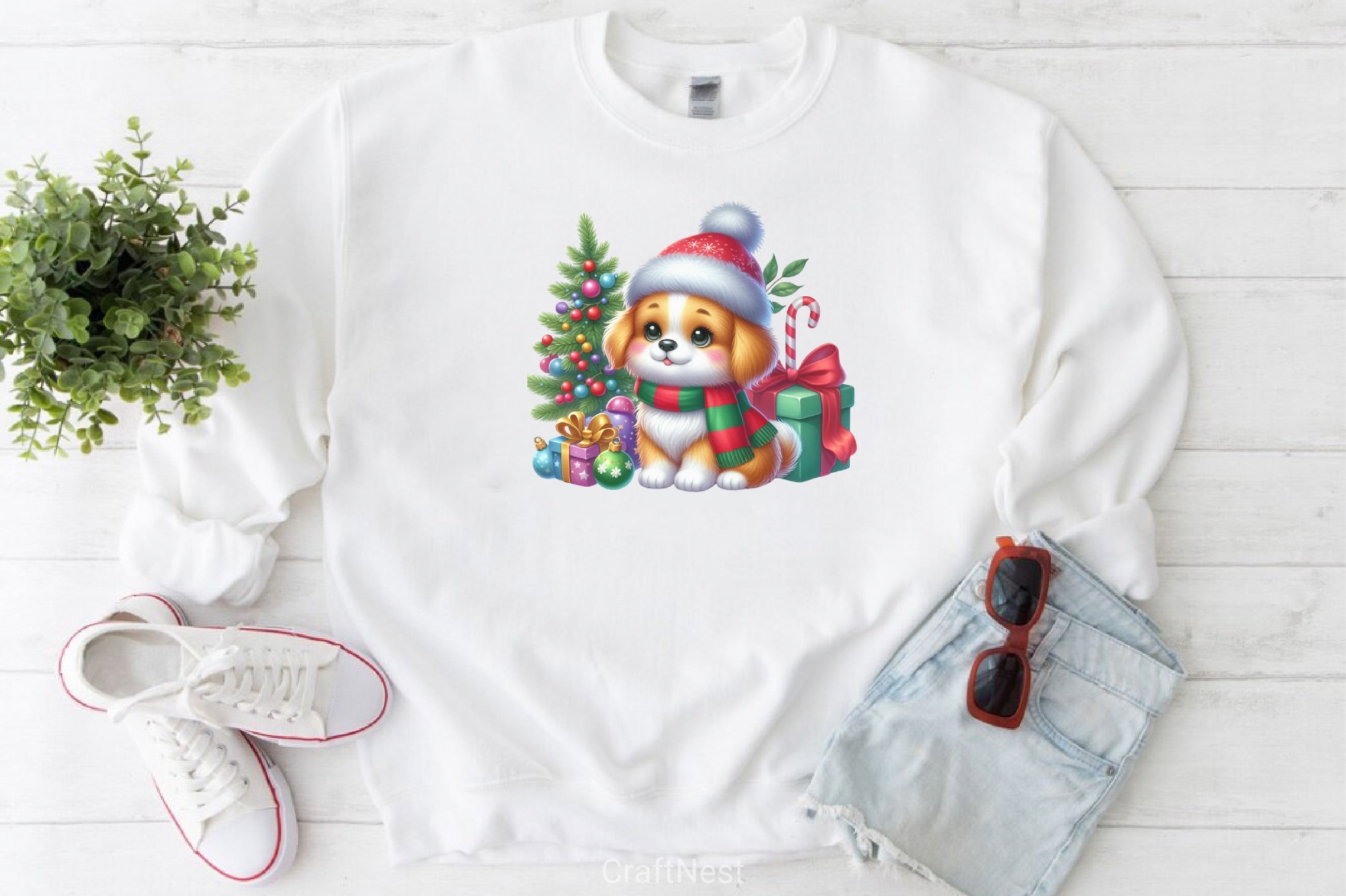 Christmas Dog Clipart Bundle 7 - CraftNest - Digital Crafting and Art