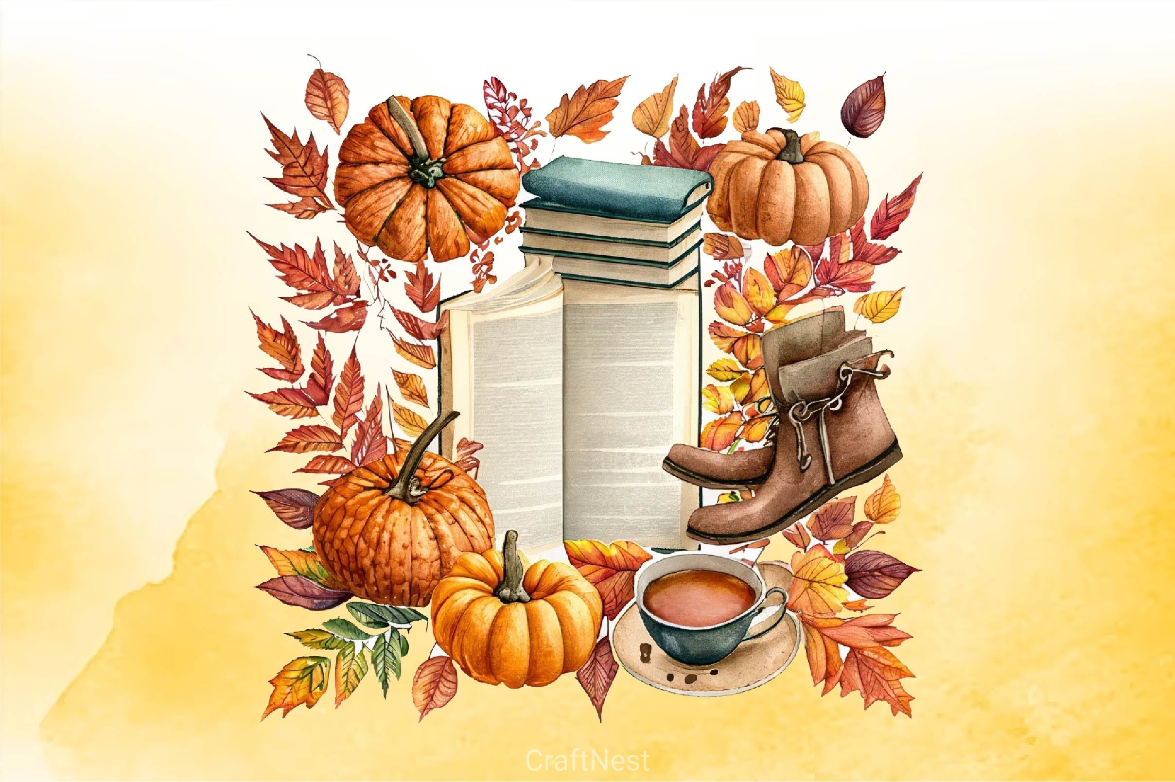 Autumn Pumpkins Clipart Bundle - CraftNest - Digital Crafting and Art