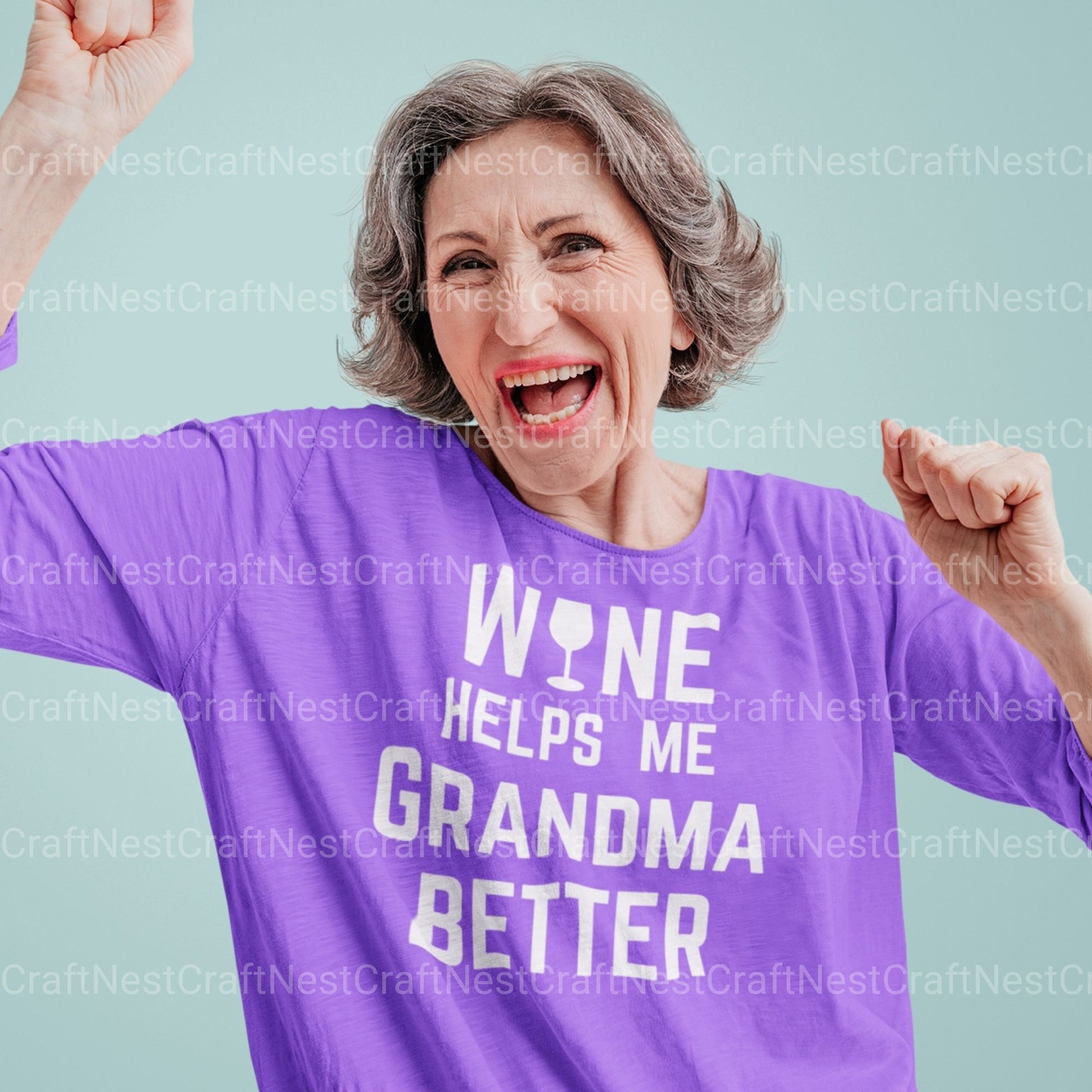 Wine Helps Me Grandma Better Bundle - CraftNest - Digital Crafting and Art
