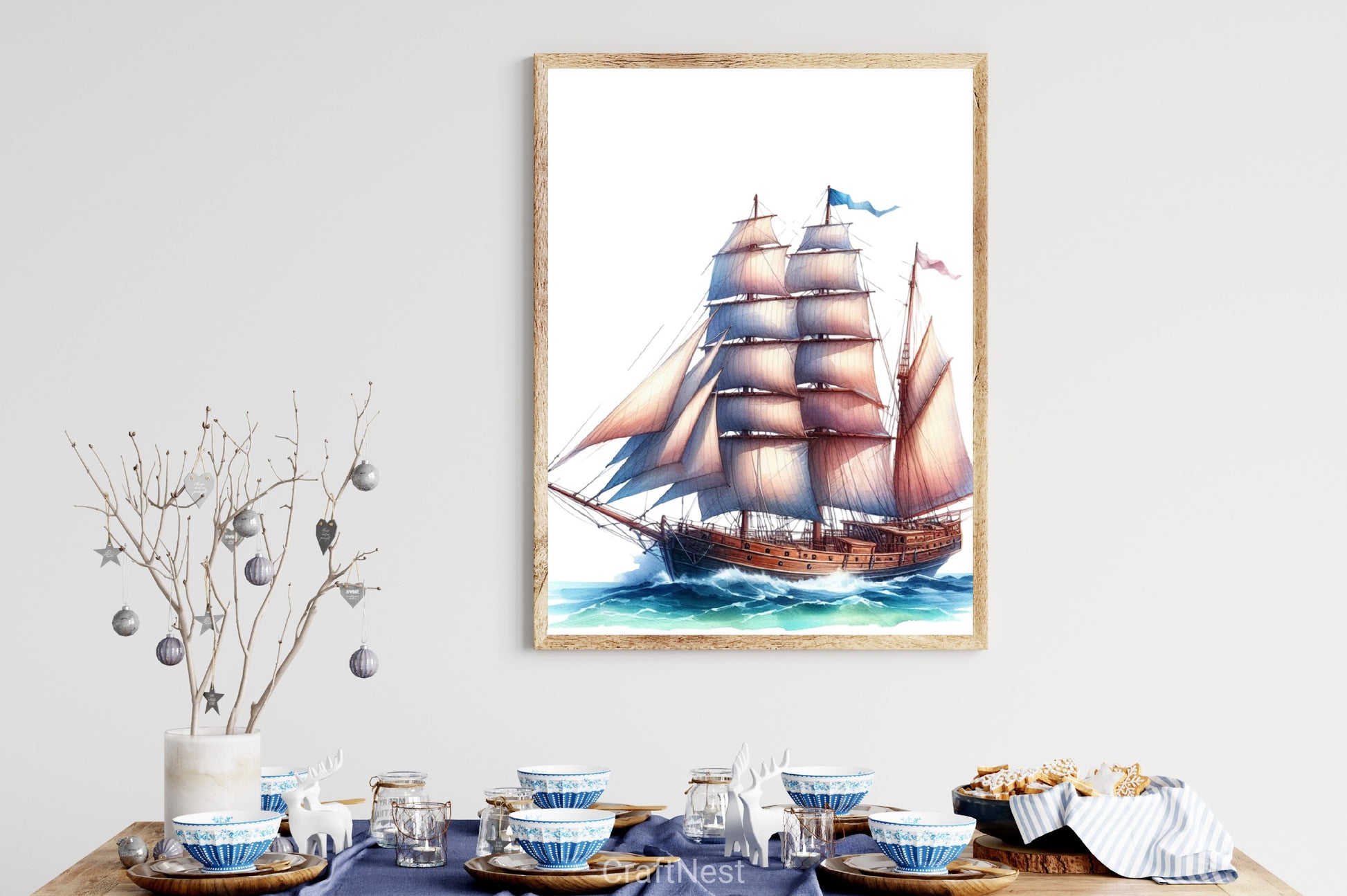 Schooner Ship Clipart Bundle - CraftNest - Digital Crafting and Art