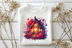 Valentine Fairy House Clipart Bundle - CraftNest - Digital Crafting and Art