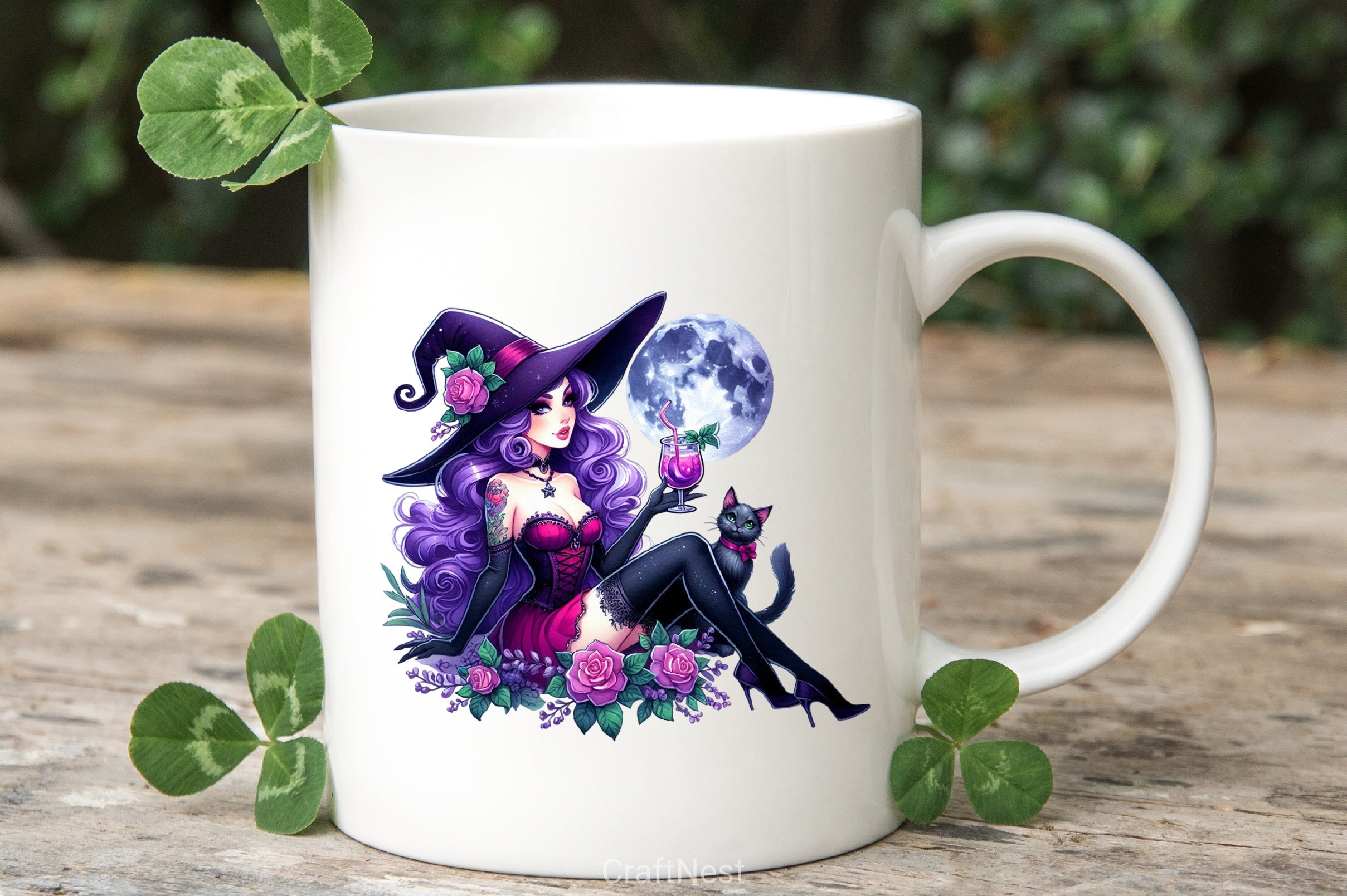 Halloween Witch Girl Clipart Bundle - CraftNest - Digital Crafting and Art