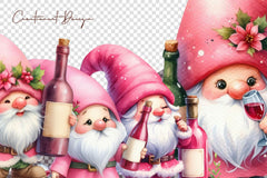 Wine Gnomes Clipart Bundle - CraftNest - Digital Crafting and Art