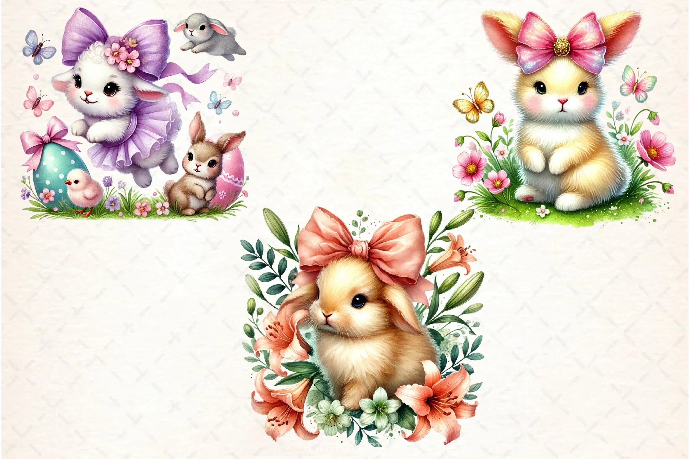 Easter Bunny Clipart Bundle 34 - CraftNest - Digital Crafting and Art