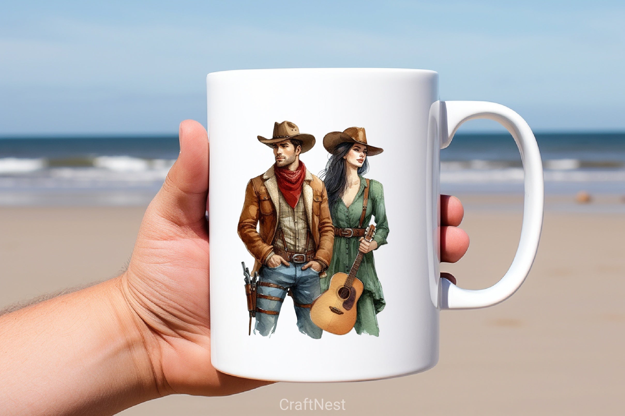 Cowboy & Woman Clipart Bundle - CraftNest - Digital Crafting and Art