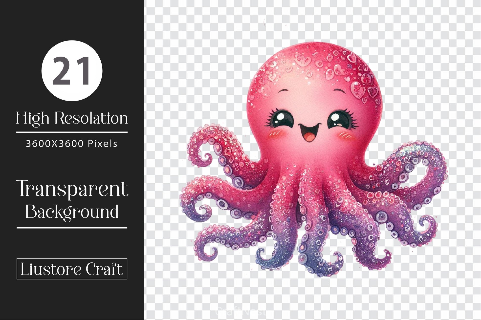 Octopuses Clipart Bundle - CraftNest - Digital Crafting and Art