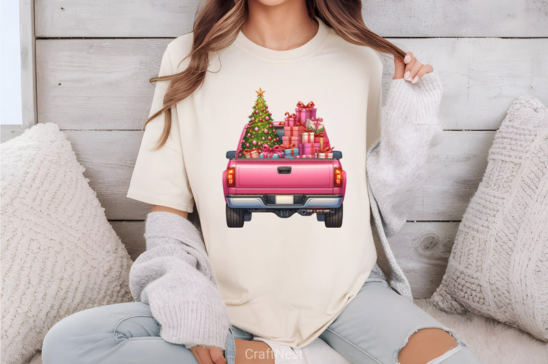 Christmas Truck Clipart Bundle 4 - CraftNest - Digital Crafting and Art