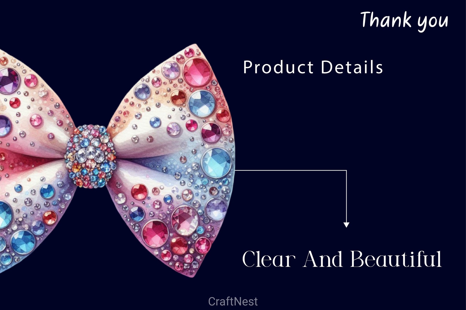 Rhinestone Bow Tie Clipart Bundle 3 - CraftNest - Digital Crafting and Art