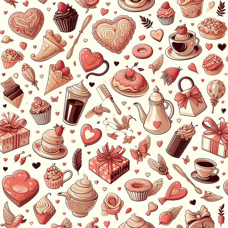 Valentine Red Seamless Digital Paper - CraftNest - Digital Crafting and Art