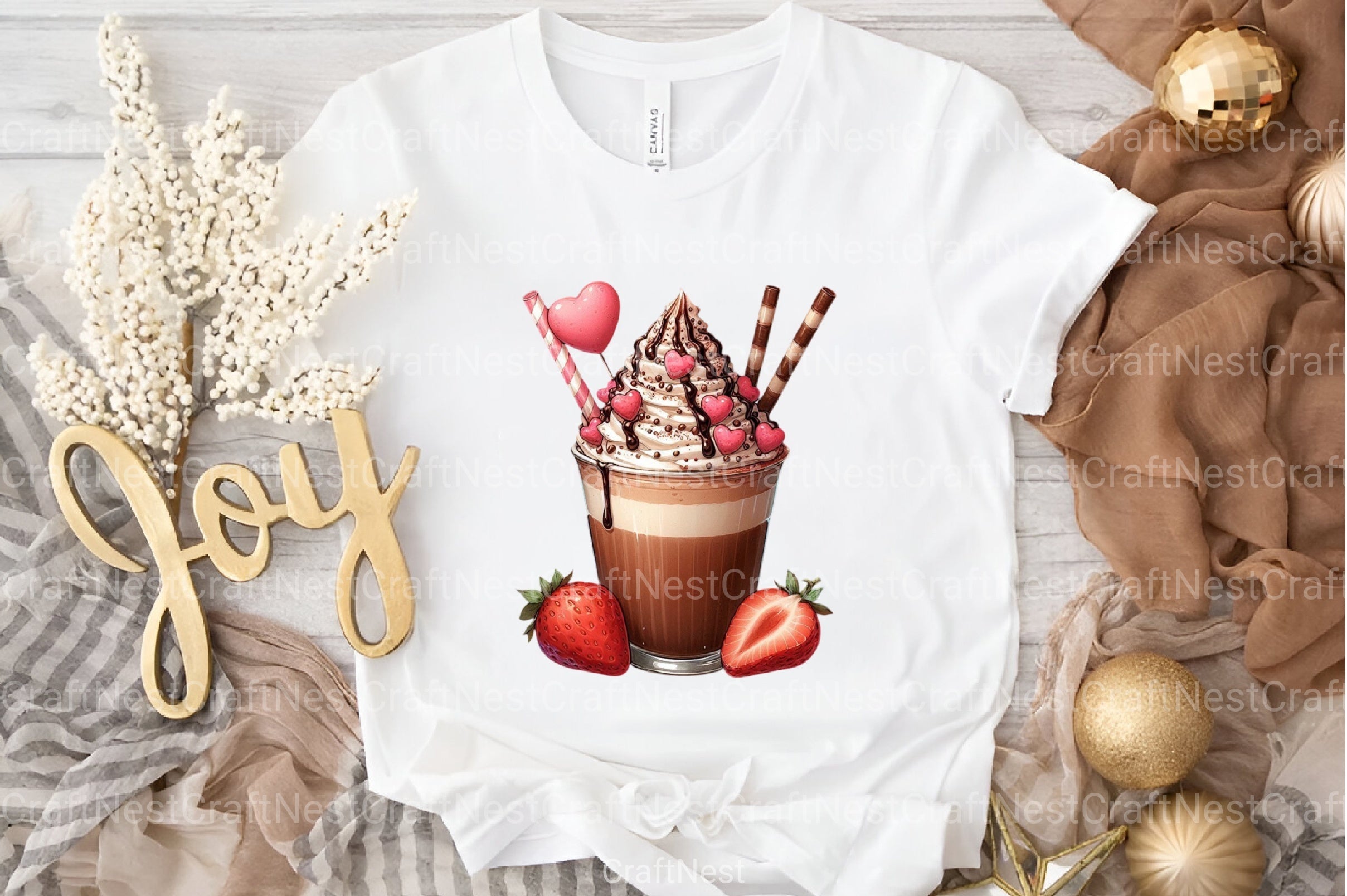 Valentine Festive Coffee Clipart Bundle 2 - CraftNest - Digital Crafting and Art