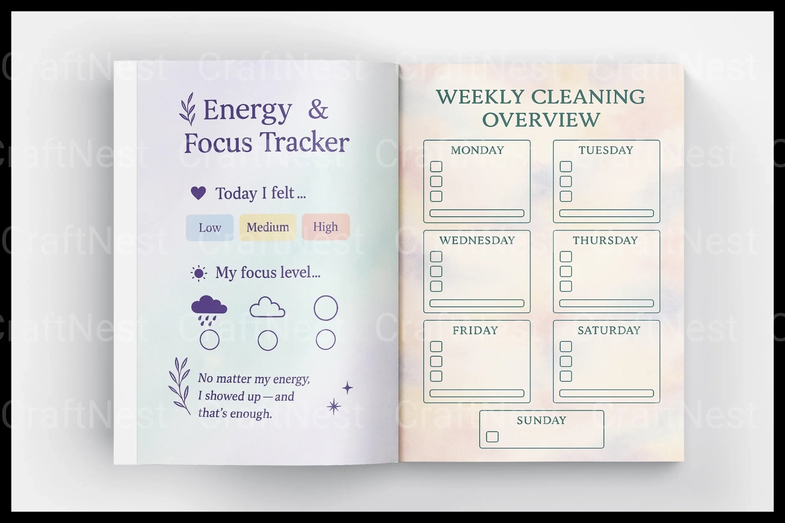 Mindful Cleaning Companion Guide - CraftNest - Digital Crafting and Art