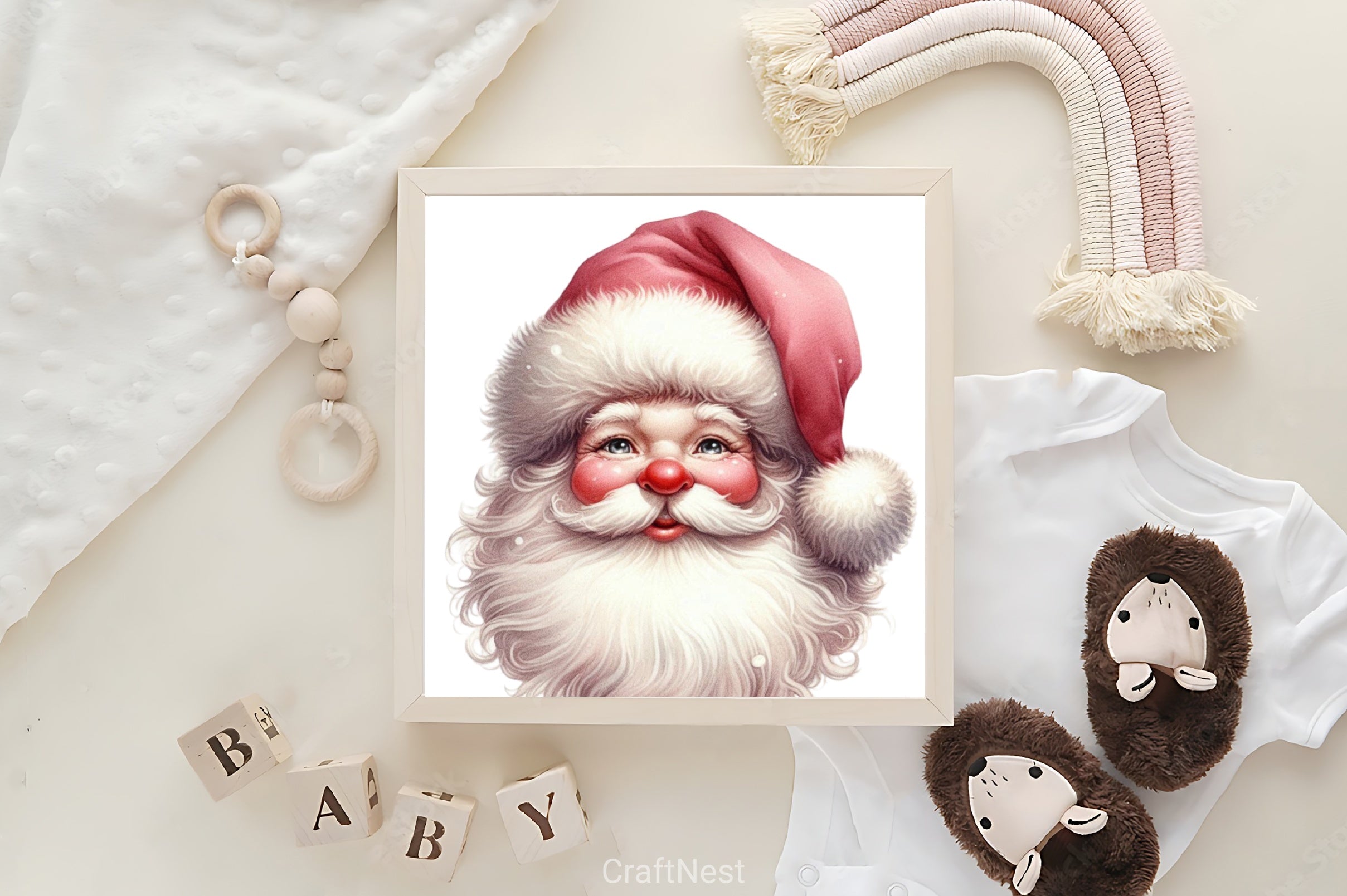 Vintage Santa Clipart Bundle - CraftNest - Digital Crafting and Art