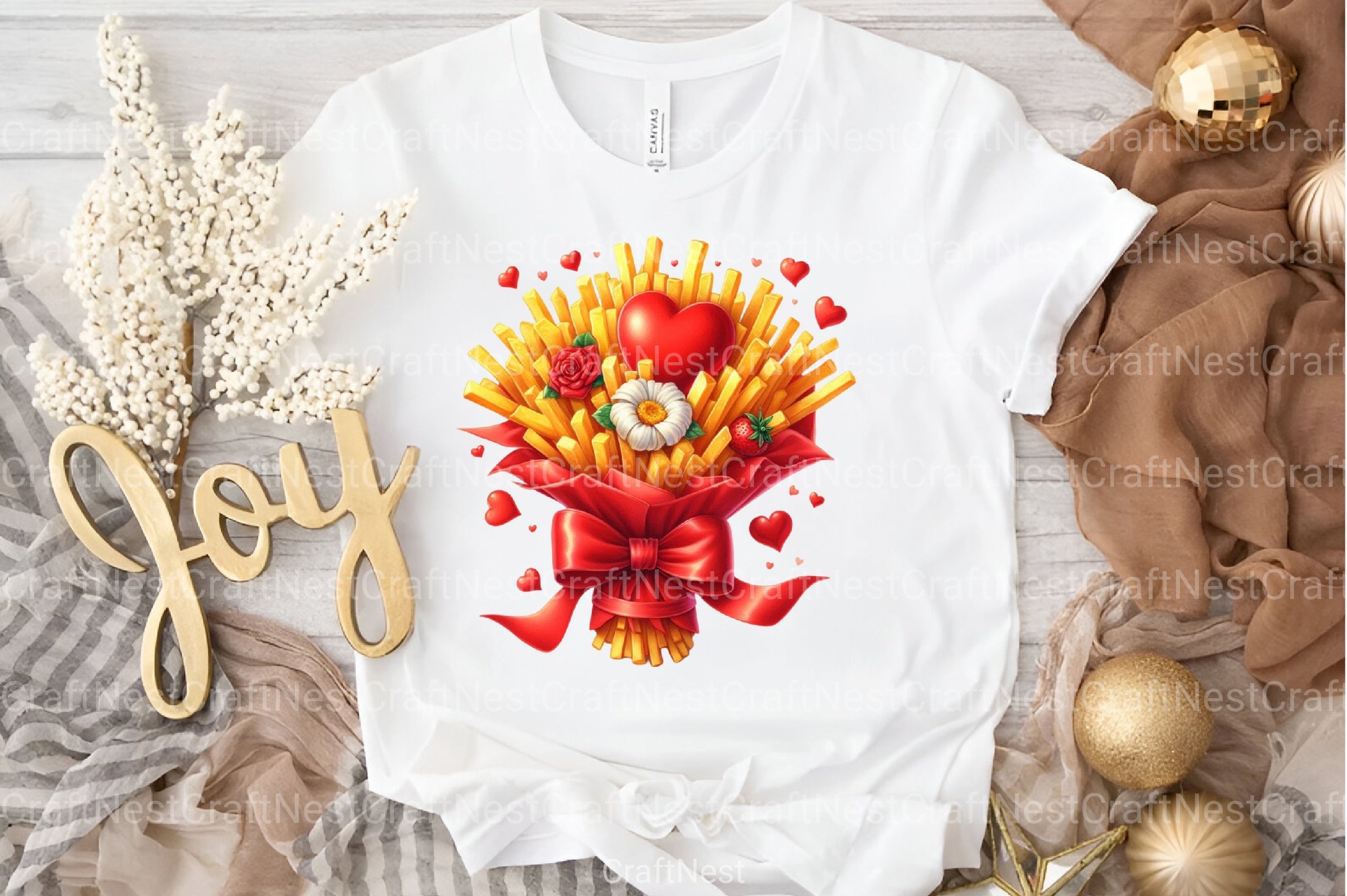 Valentine's Fries Clipart Bundle 3 - CraftNest - Digital Crafting and Art