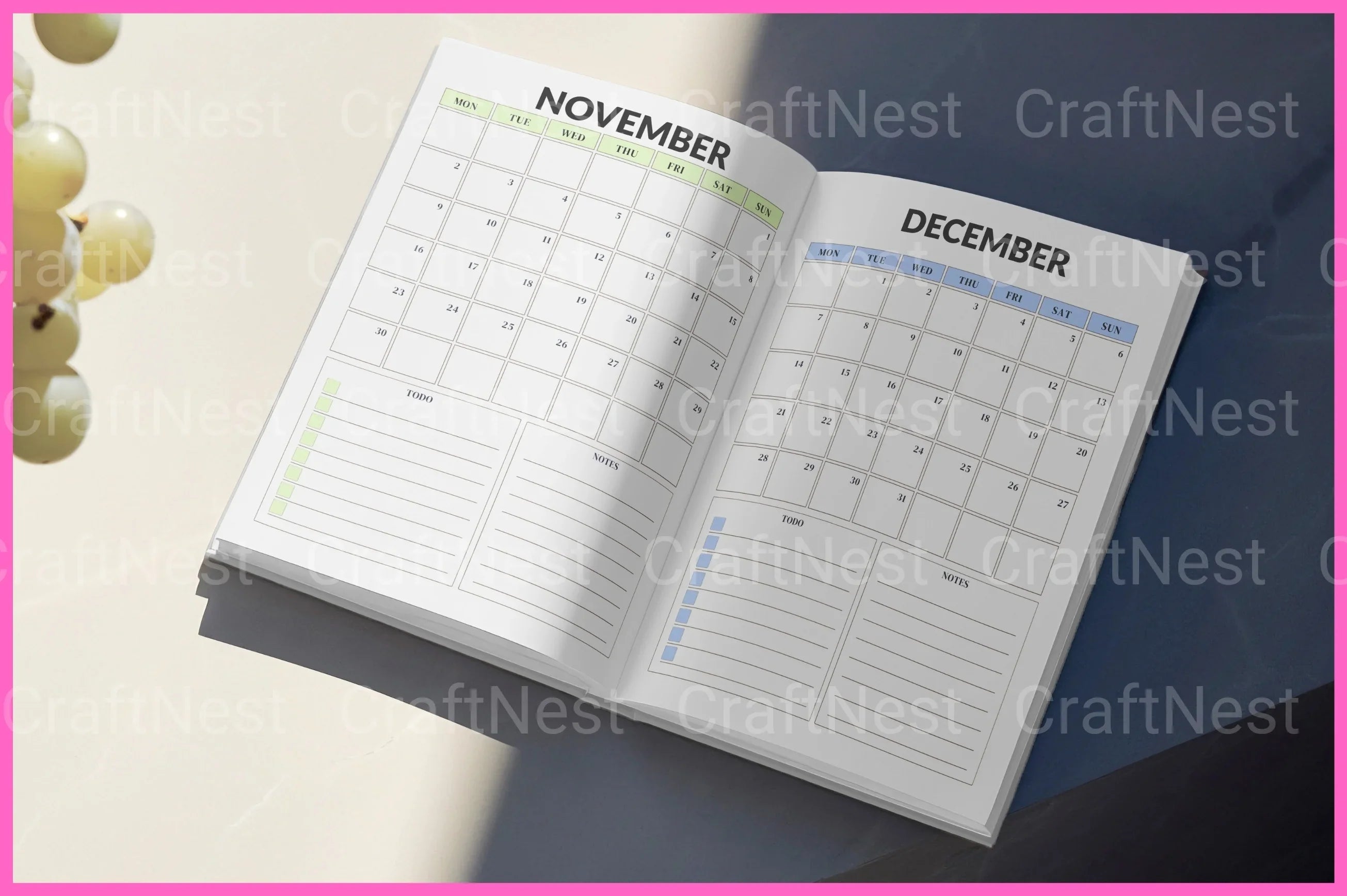 Weekly Chore Chart Template - CraftNest - Digital Crafting and Art