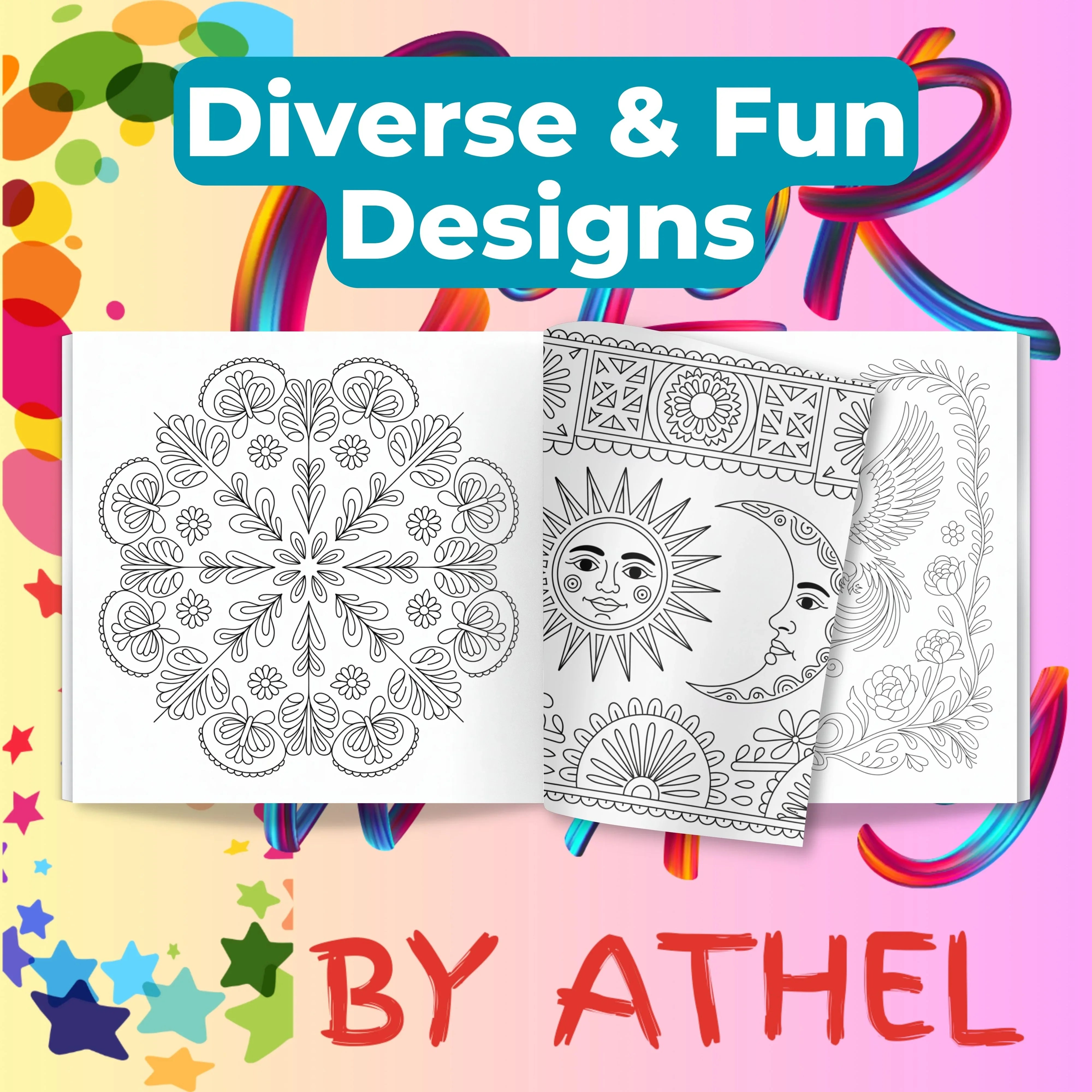 Papel Picado Coloring Books Bundle - CraftNest - Digital Crafting and Art