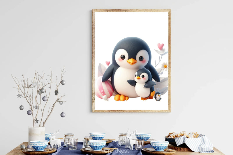 Mother's Day Penguin Clipart Bundle - CraftNest - Digital Crafting and Art