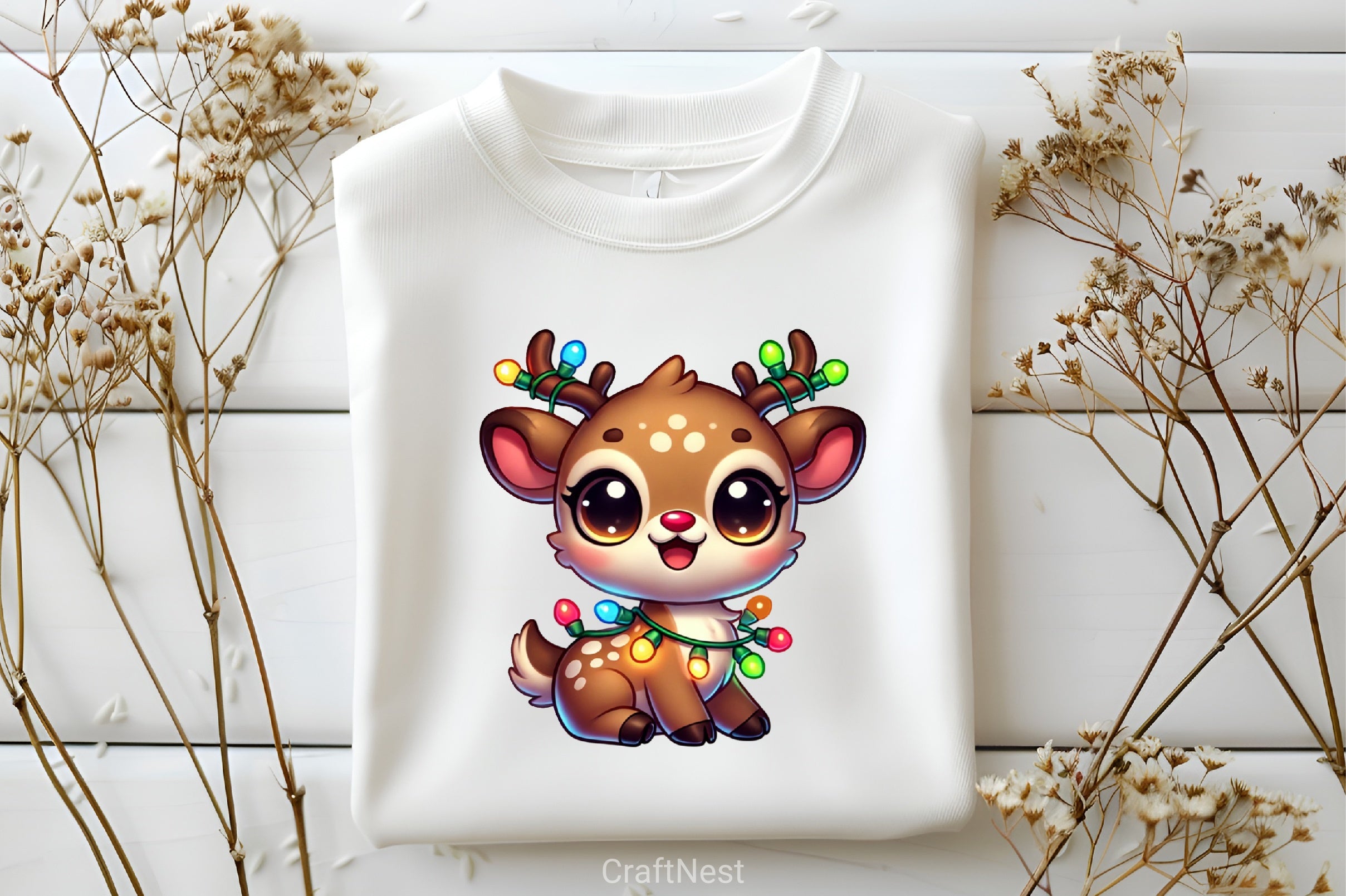 Christmas Reindeer Clipart Bundle 4 - CraftNest - Digital Crafting and Art